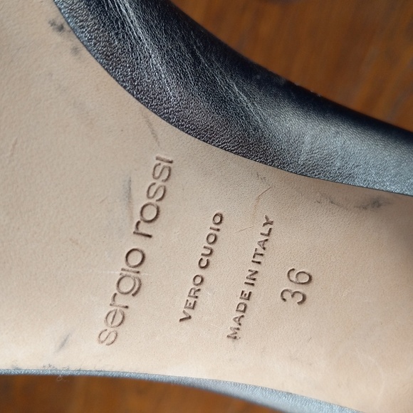 Brand New Sergio Rossi Peep Toe Heels / Stilettos - Picture 9 of 10